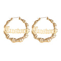 Custom Bamboo Hoop Earrings - Centennial