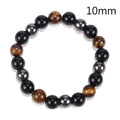 Obsidian Stone Bead Bracelet - Centennial