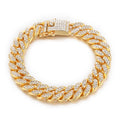 Bling Iced Out Cuban Zirconia Bracelets - Centennial