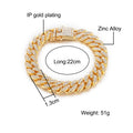Bling Iced Out Cuban Zirconia Bracelets - Centennial