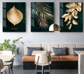 Abstract Golden Plant Leaves Wall Posters - Centennial