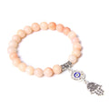Handmade Natural Stone Lotus Buddha Beads Bracelet - Centennial