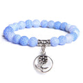 Handmade Natural Stone Lotus Buddha Beads Bracelet - Centennial
