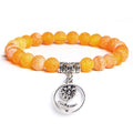 Handmade Natural Stone Lotus Buddha Beads Bracelet - Centennial