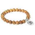 Handmade Natural Stone Lotus Buddha Beads Bracelet - Centennial