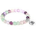 Handmade Natural Stone Lotus Buddha Beads Bracelet - Centennial