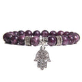 Handmade Natural Stone Lotus Buddha Beads Bracelet - Centennial