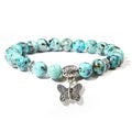Handmade Natural Stone Lotus Buddha Beads Bracelet - Centennial