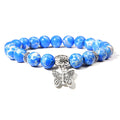 Handmade Natural Stone Lotus Buddha Beads Bracelet - Centennial
