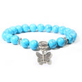 Handmade Natural Stone Lotus Buddha Beads Bracelet - Centennial
