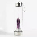 Natural Quartz Gemstone Glass Water Bottle - Centennial