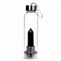 Natural Quartz Gemstone Glass Water Bottle - Centennial