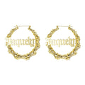 Custom Bamboo Hoop Earrings - Centennial