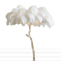 Nordic Ostrich Feather LED Floor Lamp - Centennial