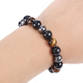 Obsidian Stone Bead Bracelet - Centennial