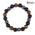 Obsidian Stone Bead Bracelet - Centennial