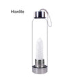 Natural Quartz Gemstone Glass Water Bottle - Centennial