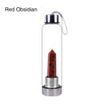 Natural Quartz Gemstone Glass Water Bottle - Centennial