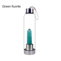 Natural Quartz Gemstone Glass Water Bottle - Centennial