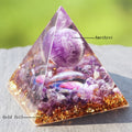 Natural Amethyst Sphere Orgone Pyramid Orgonite Energy - Centennial