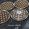Flower Of Life Wooden Coaster - Centennial