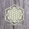 Flower Of Life Wooden Coaster - Centennial