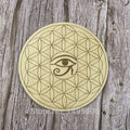 Flower Of Life Wooden Coaster - Centennial