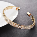 Elegant Rhinestone Cuff Bracelet - Centennial