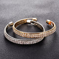 Elegant Rhinestone Cuff Bracelet - Centennial