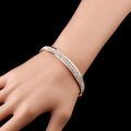 Elegant Rhinestone Cuff Bracelet - Centennial