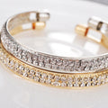 Elegant Rhinestone Cuff Bracelet - Centennial