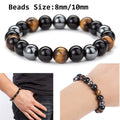 Obsidian Stone Bead Bracelet - Centennial 