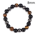 Obsidian Stone Bead Bracelet - Centennial 