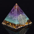 Healing Crystal Gold Wire Orgone Pyramid - Centennial 