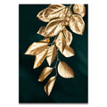 Abstract Golden Plant Leaves Wall Posters - Centennial 