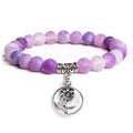 Handmade Natural Stone Lotus Buddha Beads Bracelet - Centennial 