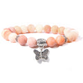 Handmade Natural Stone Lotus Buddha Beads Bracelet - Centennial 