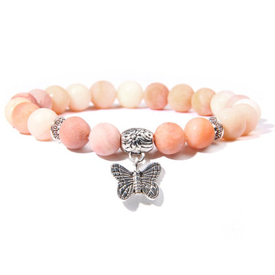 Handmade Natural Stone Lotus Buddha Beads Bracelet - Centennial 