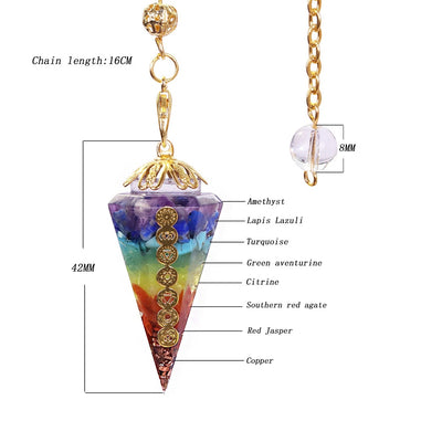 Orgonite Reiki Pendulum Natural Stone Amulet - Centennial 