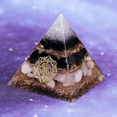 Powerful Orgonite Pyramid - Obsidian - Centennial 