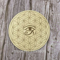 Flower Of Life Wooden Coaster - Centennial 