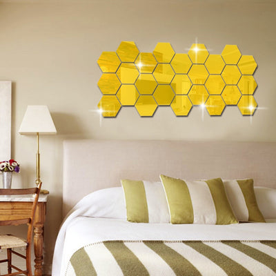 Hexagon Adhesive 3D Wall Sticker - Centennial 