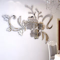 3D Adhesive Floral Wall Mirror - Centennial 