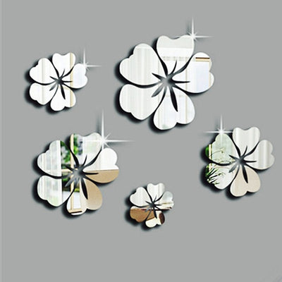 3D Adhesive Floral Wall Mirror - Centennial 